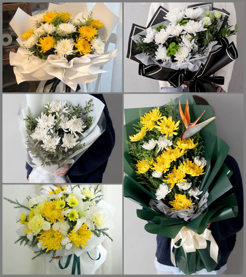 湖北孝感市应城市黄滩镇喻家村白事花束代送